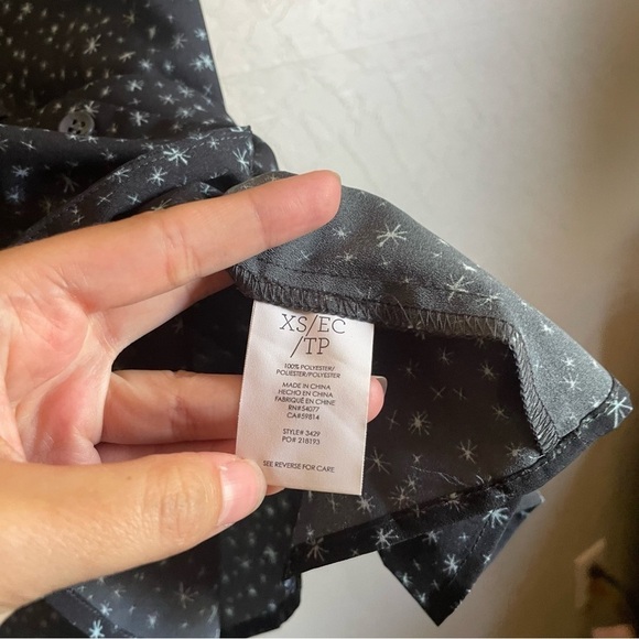 CAbi Astral Style #3429 Navy Star Blouse - Picture 7 of 10